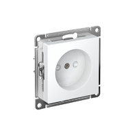 Розетка AtlasDesign 16А без заземл. защ. шторки быстрозажим. клем. механизм бел. SE ATN000149S - УПС инжиниринг