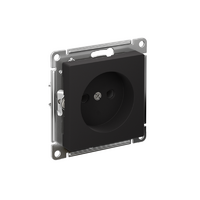 Розетка AtlasDesign 16А без заземл. без шторок быстрозажим. клем. механизм карбон SE ATN001041S - УПС инжиниринг