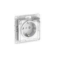 Розетка AtlasDesign Aqua 16А IP44 с заземл. защ. шторки с прозр. крышкой быстрозажим. клем. механизм бел. SE ATN440146S - УПС инжиниринг