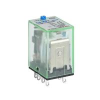 Реле промежуточное с кнопкой тестирования NJDC-17(D)/2Z 2 конт. с инд. LED 10А AC 220В (R) CHINT 651132 - УПС инжиниринг