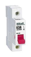 Выключатель-разъединитель 1п 63А ВН-102 DEKraft 17003DEK - УПС инжиниринг