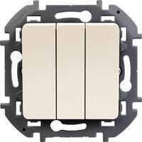 Выключатель 3-кл. Inspiria 20А IP20 250В 10AX механизм сл. кость Leg 673641 - УПС инжиниринг