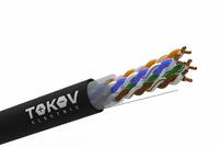 Кабель витая пара U/UTP 4х2х24AWG(0.51мм) кат.5E PE TOKOV PRO Fluke tested (м) TOKOV ELECTRIC TKP-C05-U42-5E-305-OD - УПС инжиниринг