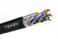 Кабель витая пара F/UTP 4х2х24AWG(0.48мм)+тросс кат.5E PE Fluke tested (м) TOKOV ELECTRIC TKE-C05-F/UTP-42-5E-305-ODC - УПС инжиниринг