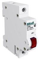 Лампа сигнальная ЛС-101 на DIN-рейку 1p красн. LED DEKraft 18002DEK - УПС инжиниринг