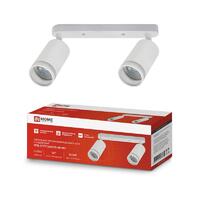 Светильник НПБ СПОТ-2xGU10-AR-WH 55х165х260мм потолочн. под лампу GU10 бел. IN HOME 4690612045603 - УПС инжиниринг