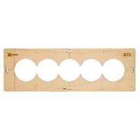 Шаблон для подрозетников c 5 отв. d72мм Expert EKF sh-d72-5 - УПС инжиниринг