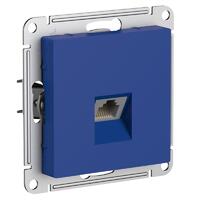 Розетка компьютерная AtlasDesign RJ45 кат.6A механизм аквамарин SE ATN001186 - УПС инжиниринг