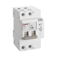 Выключатель автоматический дифференциального тока C 50А 30мА тип AC 6кА АД-2 (электрон.) защита 270В PROxima EKF DA2-6-50-30-pro - УПС инжиниринг