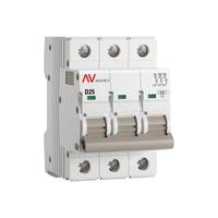 Выключатель автоматический модульный 3п D 25А 6кА AV-6 AVERES EKF mcb6-3-25D-av - УПС инжиниринг