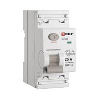 Выключатель дифференциального тока 2п 25А 100мА тип AC 6кА ВД-100N электромех. PROxima EKF E1026M25100 - УПС инжиниринг