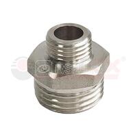 Ниппель никелированный переходной НР 1 1/2дюйм - НР 3/4дюйм (50/5) VALFEX VF.580.N.112.034 - УПС инжиниринг