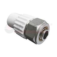 Ниппель комбинированный для соединения PPR-PE труб 20х16 (200/50) бел. VALFEX 10142016 - УПС инжиниринг