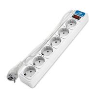 Удлинитель с сетевым фильтром 6х3м с заземл 10А IP20 2.2кВт ПВС 3х1 с выкл. бел. DOMTOK 2516 - УПС инжиниринг