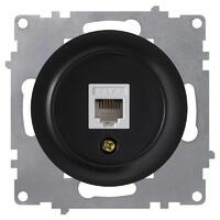 Розетка телефонная 1-м СП Florence RJ11 механизм черн. (1E20601303) OneKeyElectro 2172815 - УПС инжиниринг