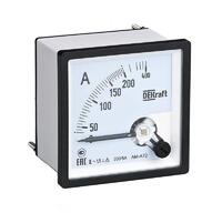 Амперметр аналоговый 1000/5А AC класс точн. 1.5 72х72мм трансф. подкл. DEKraft 50217DEK - УПС инжиниринг