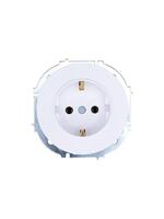 Розетка 1-м OSEN IP20 с заземл. ПБТ бел. LEZARD 743-0288-122B - УПС инжиниринг