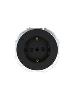 Розетка 1-м OSEN IP20 16А с защ. шторками ПБТ механизм черн. бархат LEZARD 743-4288-124B - УПС инжиниринг