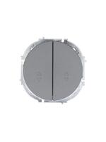 Выключатель проходной 2-кл. СП OSEN 10А IP20 механизм сер. матов.LEZARD 743-7488-106 - УПС инжиниринг