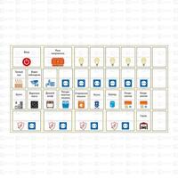 Наклейка модульная малый комплект 110х200 PROxima EKF mn-1-1 - УПС инжиниринг