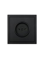 Розетка 1 мест. б/з ПБТ СП ZIMA IP20 16А безвинт. зажим черн. бархат LEZARD 704-4288-121BQC - УПС инжиниринг