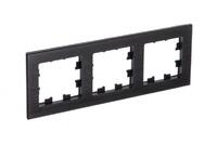 Рамка 3-м AtlasDesign Nature метал. оникс SE ATN312303 - УПС инжиниринг