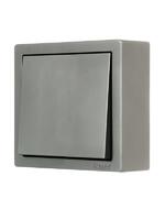 Выключатель 1-кл. ОП LETO платина LEZARD 752-3500-100 - УПС инжиниринг