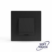 Вывод кабеля СП Pixel IP20 механизм карбон TOKOV ELECTRIC TKE-PX-CP-C14 - УПС инжиниринг