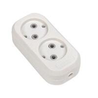 Колодка удлинителя 2-м без заземл. 10А Эксперт 2.2кВт EKF AKB10-2 - УПС инжиниринг