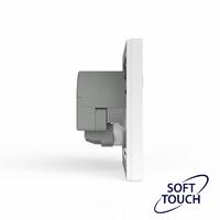 Розетка 1-м СП Pixel IP20 с заземл. с 2-мя заряд. устр. USB тип A+C механизм айс TOKOV ELECTRIC TKE-PX-R1U2AC-C34 - УПС инжиниринг