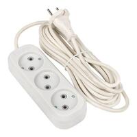 Удлинитель 3х5м без заземл. 10А IP20 Эксперт 2.2кВт ПВС 2х0.75 PROxima EKF UBA10-275-3-05 - УПС инжиниринг