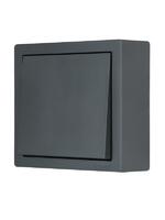 Выключатель 1-кл. ОП LETO графит LEZARD 752-3400-100 - УПС инжиниринг