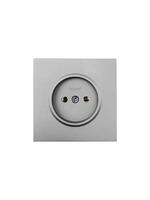 Розетка 1 мест. б/з ПБТ СП ZIMA IP20 16А безвинт. зажим сер. матов. LEZARD 704-7488-121BQC - УПС инжиниринг