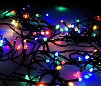 Гирлянда "Нить" DC-LD120-M-E 120 LED мульти уличная колпачек "кристалл" SHLights 4690601042910 - УПС инжиниринг