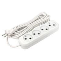 Удлинитель 4х5м без заземл. 10А IP20 Эксперт 2.2кВт ПВС 2х0.75 PROxima EKF UBA10-275-4-05 - УПС инжиниринг