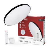 Светильник светодиодный NEO SIMPLE-95RC-BL 95Вт 3000-6500К 7600лм 230В 460х67мм с пультом ДУ черн. IN HOME 4690612060903 - УПС инжиниринг