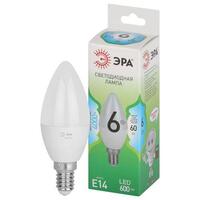 Лампа светодиодная GREEN LINE B35-6W-840-E14 GL 6Вт свеча 4000К яркий свет бел. E14 Эра Б0067109 - УПС инжиниринг