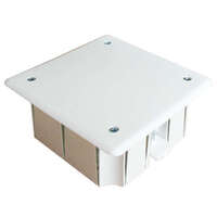Коробка распределительная СП 92х92х40мм для гипсокартона 8 выходов крышка на винтах пластик. лапки Epplast 165200 - УПС инжиниринг