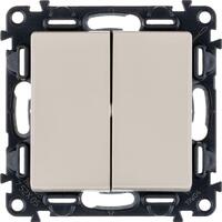 Выключатель 2-кл. СП Valena Life 10А IP20 250В с лицев. панелью безвинтов. зажимы механизм сл. кость Leg 752505 - УПС инжиниринг