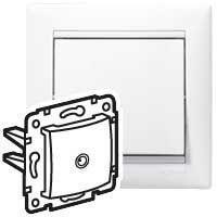 Розетка телевизионная оконечная TV СП Valena 10дБ механизм бел. (DIY-упак.) IEK 694276 - УПС инжиниринг