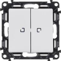 Выключатель 2-кл. СП Valena Life 10А IP20 250В 10AX с подсветкой с лицев. панелью механизм бел. Leg 752428 - УПС инжиниринг