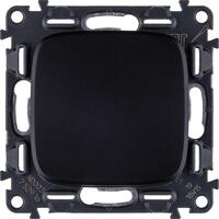 Переключатель 1-кл. СП Valena Allure 10А IP20 250В 10AX с лицев. панелью безвинтов. зажимы механизм антрацит Leg 752916 - УПС инжиниринг