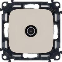 Розетка телевизионная TV 1-м Valena Allure 0-2400МГц с топологией "звезда" с лицев. панелью механизм сл. кость Leg 753851 - УПС инжиниринг