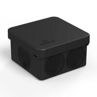 Коробка распределительная ОП 70х70х40мм двухкомпонентн. безгалоген. (HF) для прямого монтажа черн. Промрукав 60-0200-9005 - УПС инжиниринг