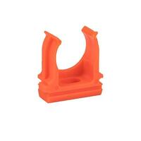 Держатель для труб (клипса) d20мм оранж. (уп.10шт) Plast EKF derj-z-20o - УПС инжиниринг