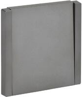 Выключатель проходной 1-кл. СП FORTE&PIANO 10А FP503 сталь IEK FP-V12-0-10-1-K46 - УПС инжиниринг