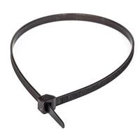 Хомут кабельный 4.8х400 нейлон (ч) (уп.100шт) Промрукав PR08.3079 - УПС инжиниринг