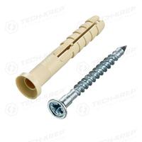 Дюбель-гвоздь 6х40 пот. манжета (нейлон) (уп.150шт) Tech-KREP 101330 - УПС инжиниринг