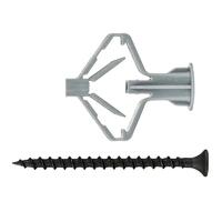 Дюбель для гипсокартона "бабочка" 10х50 с саморезом 4х60 (уп.4шт) Zitar 126703 - УПС инжиниринг