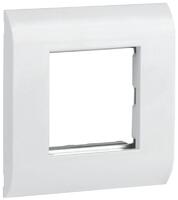 Рамка лицевая для мод. Mosaic 80х80мм метал. суппорт бел. ITK CS5-12M-M - УПС инжиниринг